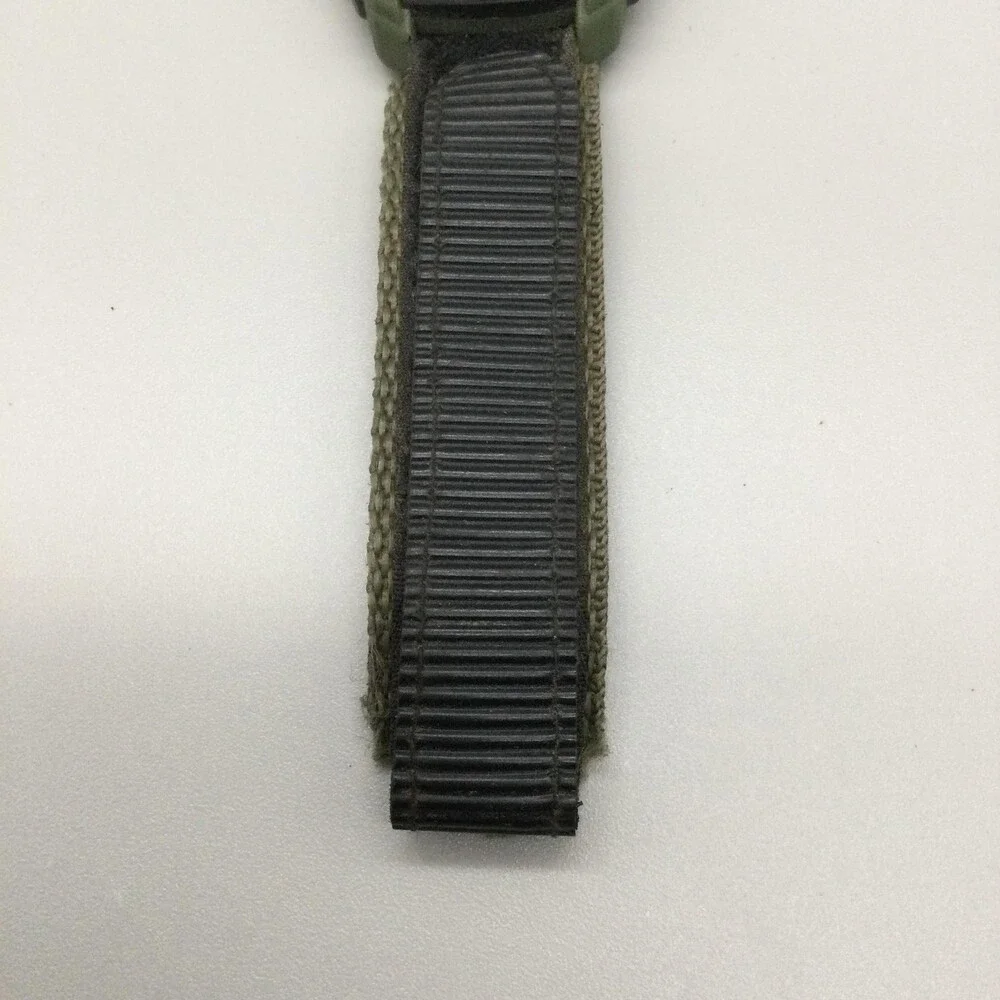 Armitron Pro Sport Mens Watch 44mm Digital Green Nylon Backlight 50m WR Alarm